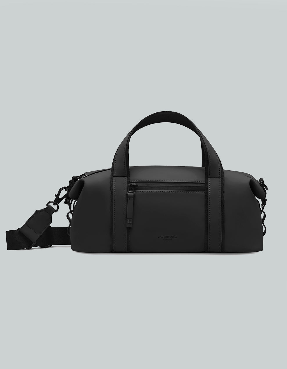 Bolso de viaje Spläsh Mini Negro, vista frontal con asas y correa
