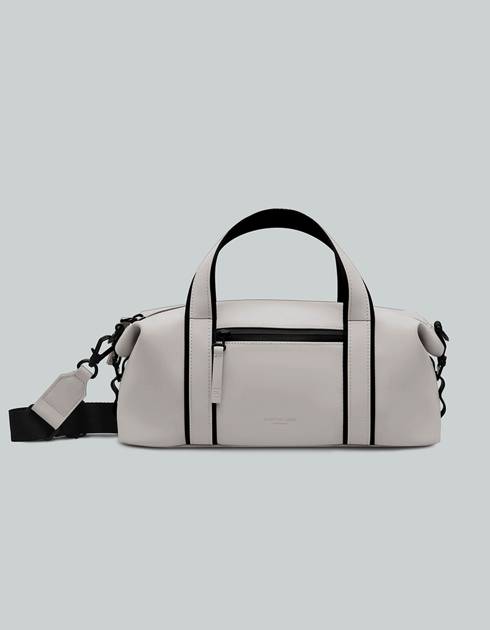 Bolso de viaje Spläsh Mini Taupe, vista frontal con asas y correa