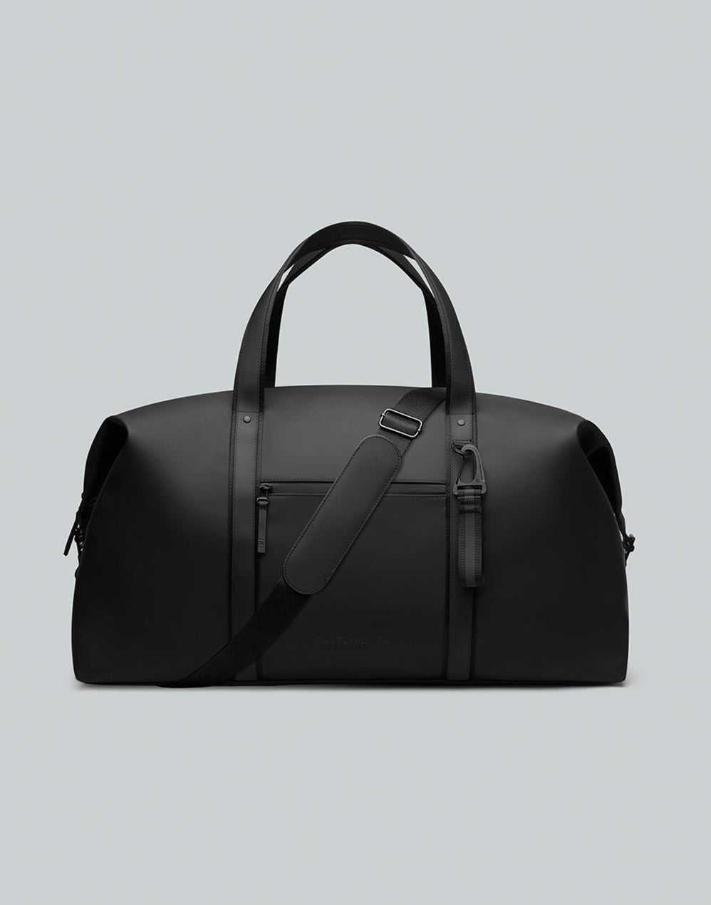 Bolso Spläsh Negro, vista frontal con asas y correa