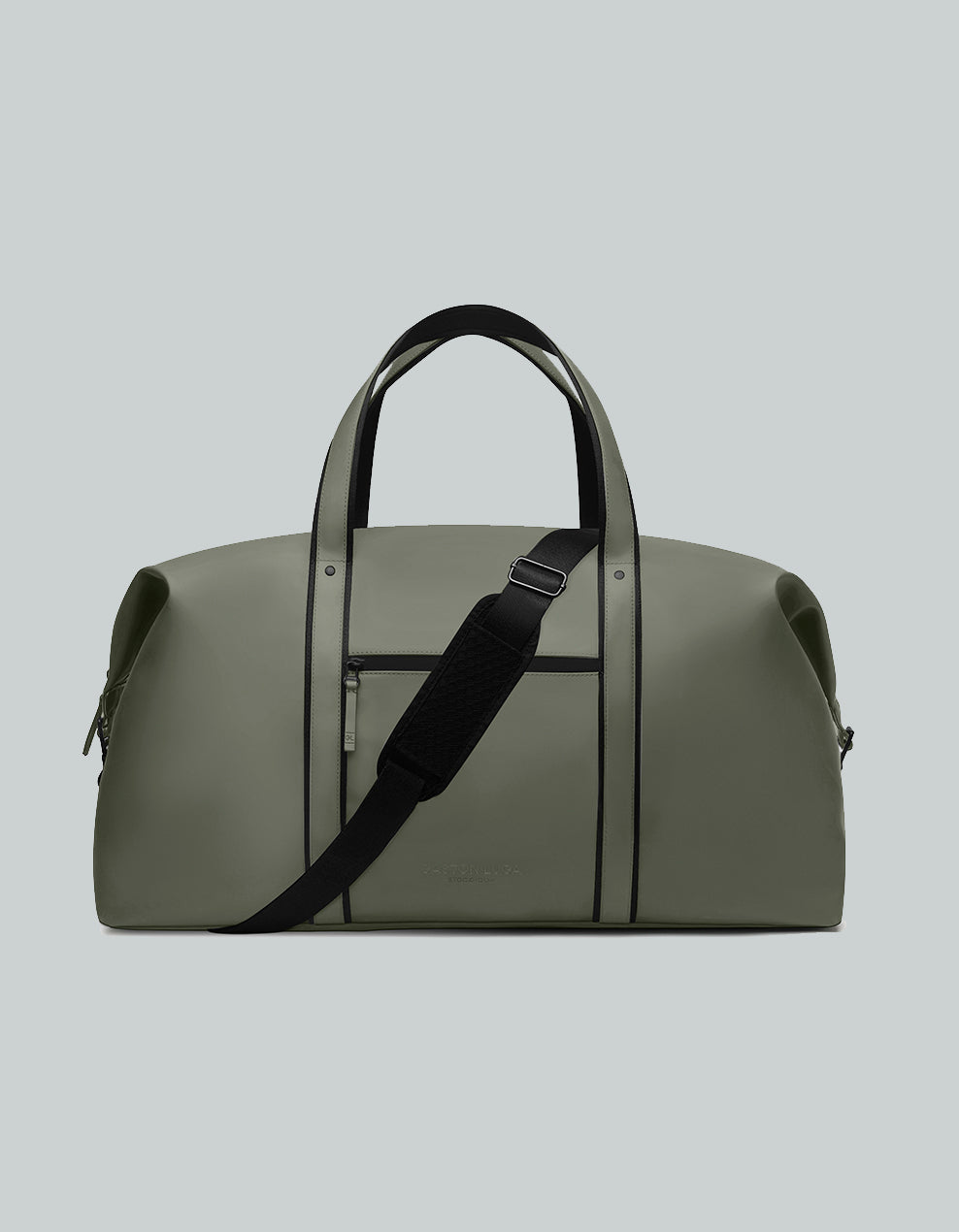 Bolso de viaje Däsh 2.0 G Olivo, vista frontal con asas y correa