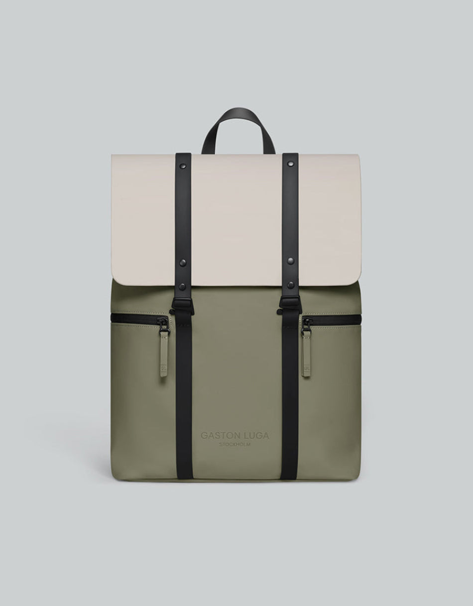 Mochila Spläsh 2.0 Crema / Olivo, vista frontal