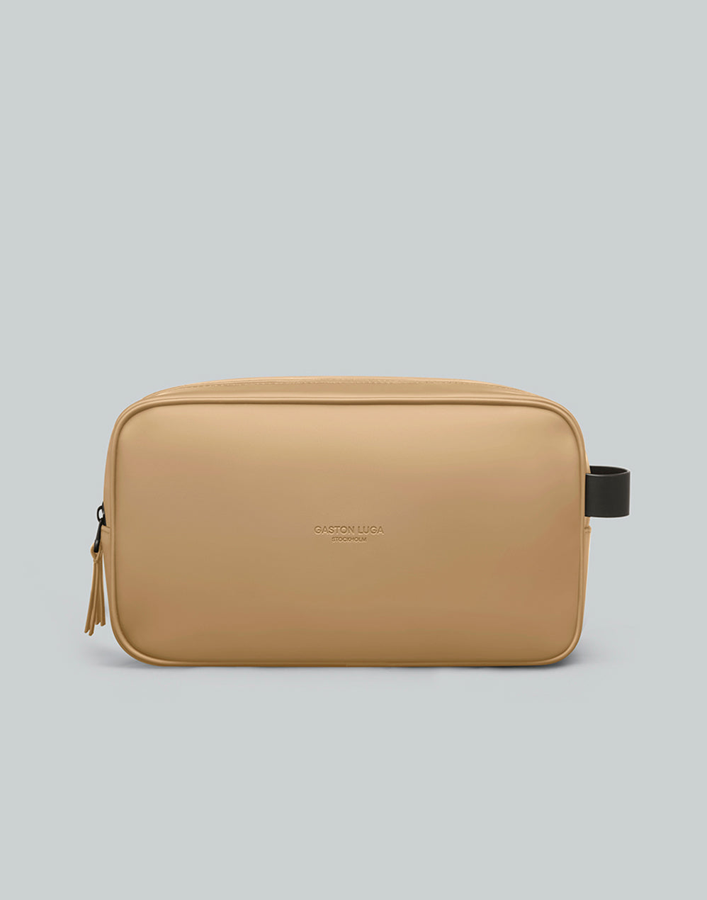 Neceser Spläsh Double Zipped Latte, vista frontal